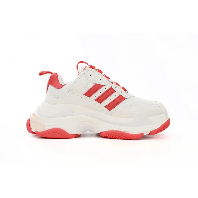 PKGoden Balenciaga 1st Triple S White Red Bar