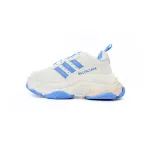 PKGoden Balenciaga 1st Triple S White And Blue Bars 712764 W2ZB3 9040