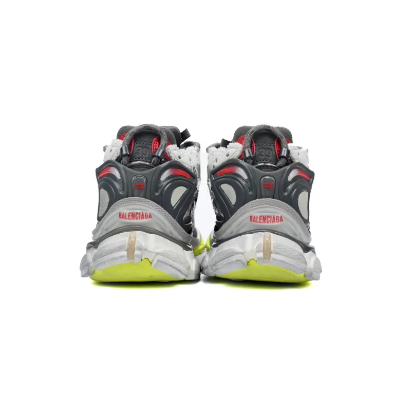 PKGoden Balenciaga 7th Runner White Black and Red 677402 W3RB2 9167