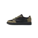 PKGoden Customized Travis Scott x Air Jordan 1 Low OG Velvet Brown DM7866-202