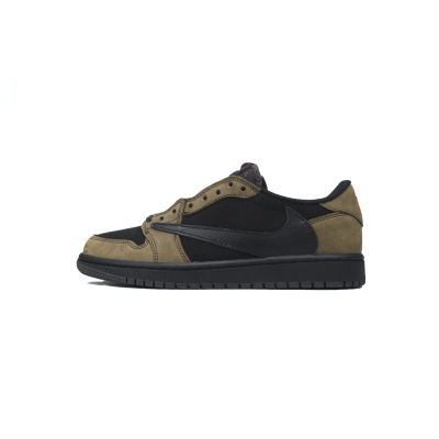 PKGoden Customized Travis Scott x Air Jordan 1 Low OG Velvet Brown DM7866-202 01