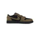 PKGoden Customized Travis Scott x Air Jordan 1 Low OG Velvet Brown DM7866-202