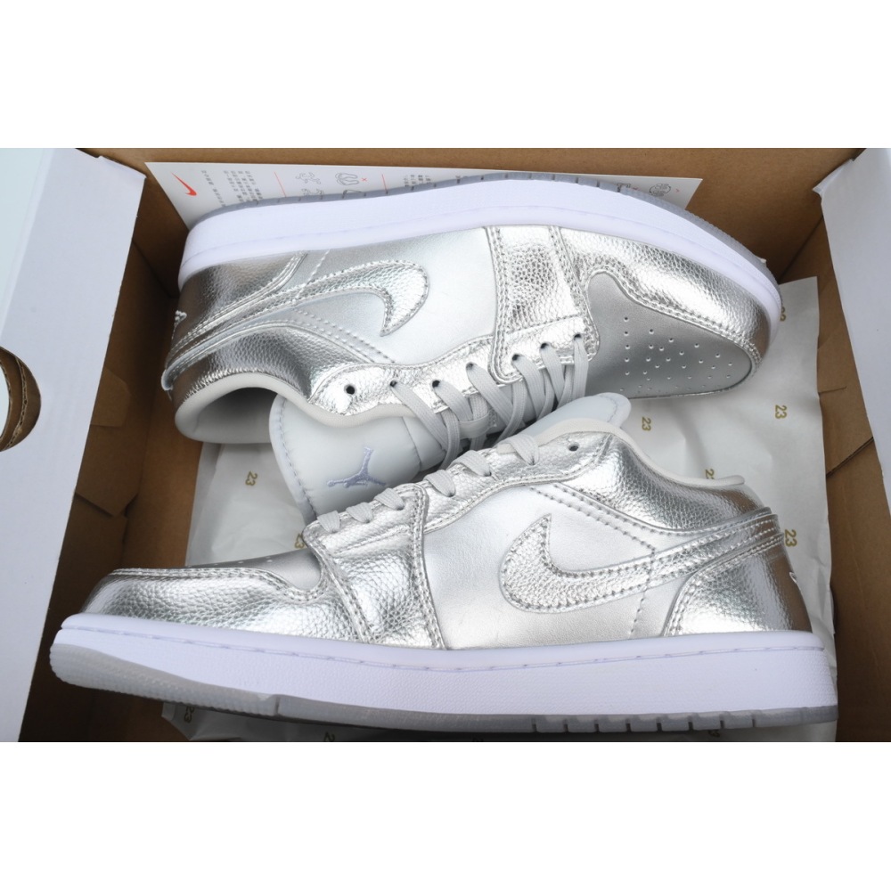 Special Sale Jordan 1 Low WMNS Metallic Silver FN5030-001