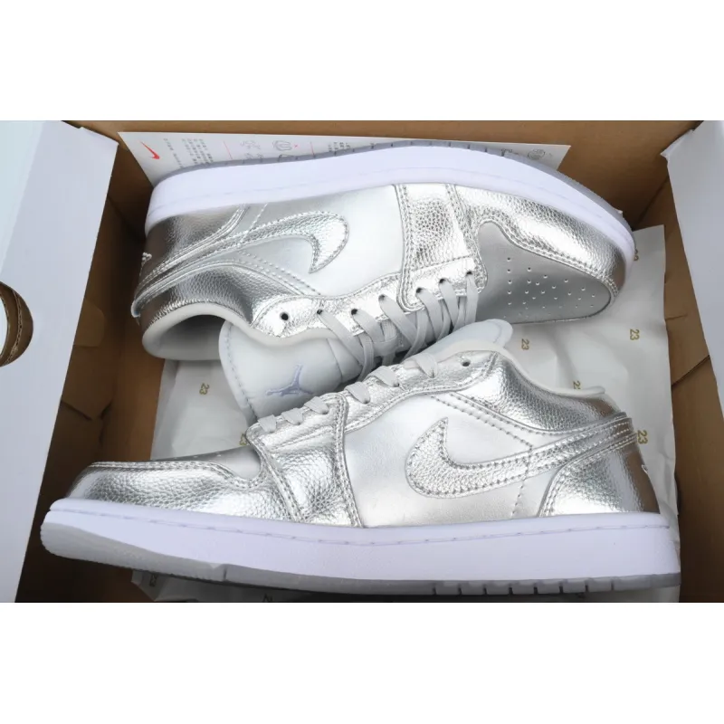 Special Sale Jordan 1 Low WMNS Metallic Silver FN5030-001
