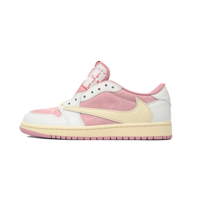 PKGoden Jordan 1 Low Travis Scott White Pink,DM7866-600 01