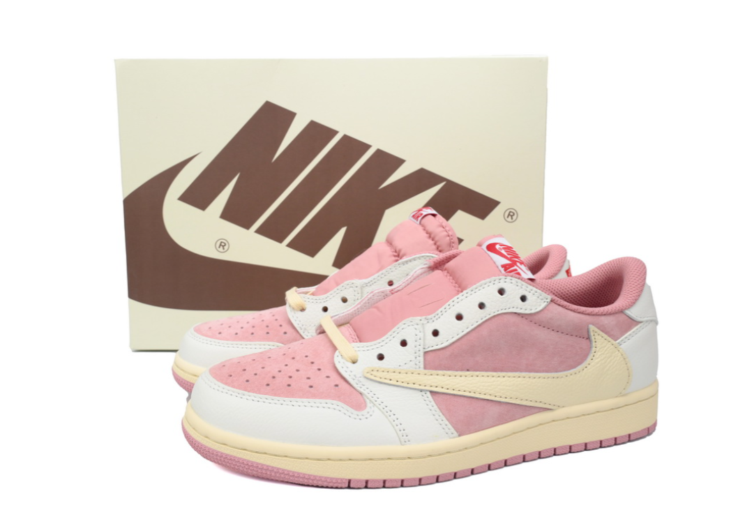 PKGoden Jordan 1 Low Travis Scott White Pink,DM7866-600
