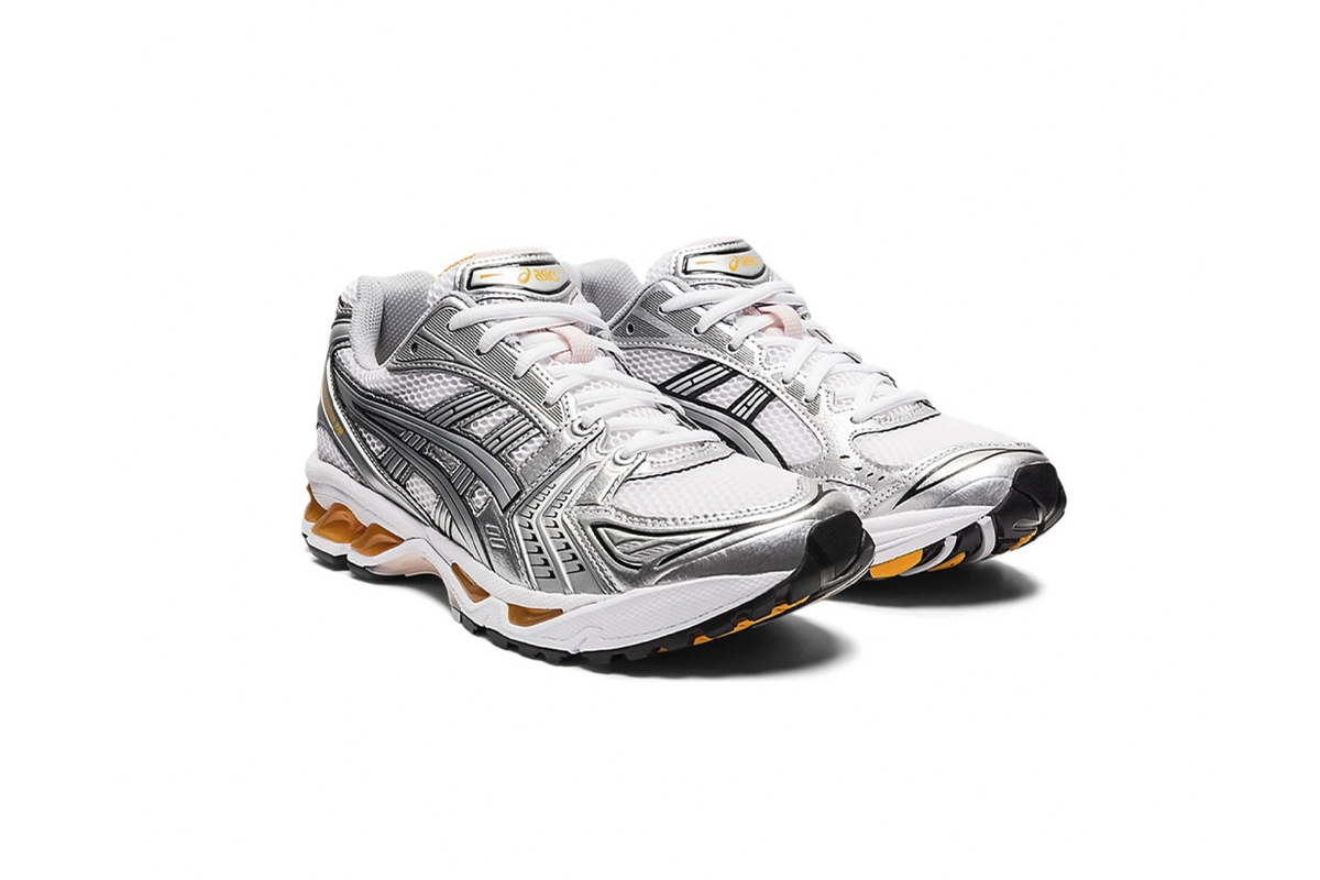 Special Sale ASICS Gel-Kayano 14 White Pure Sliver Orange 1201A019-106