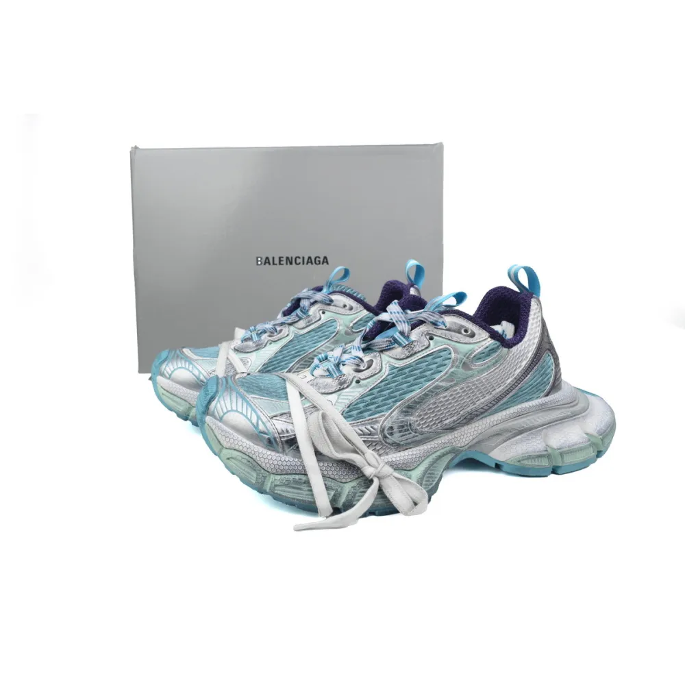 PKGoden Balenciaga 10th White Silver Blue 734734 W3XL5 4095
