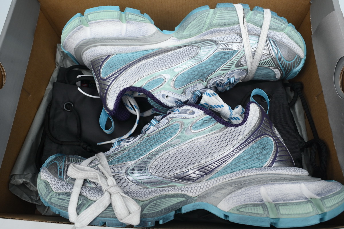 PKGoden Balenciaga 10th White Silver Blue 734734 W3XL5 4095