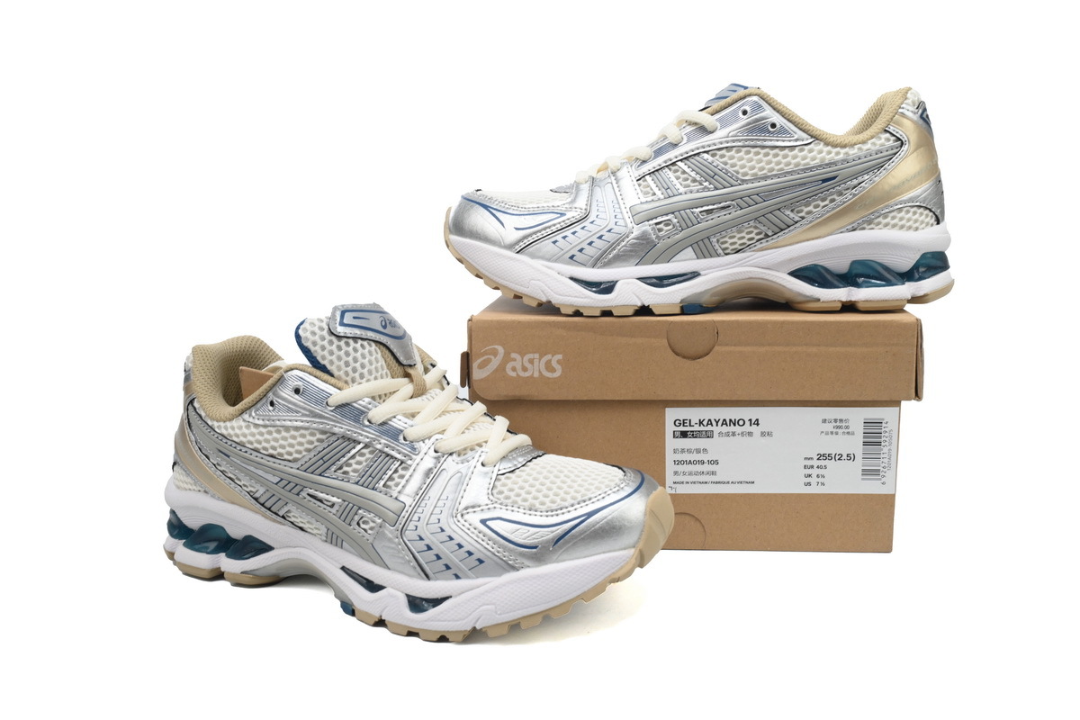 Special Sale Asics Gel Kayano 14 Cream Pure Silver 1201A019-105