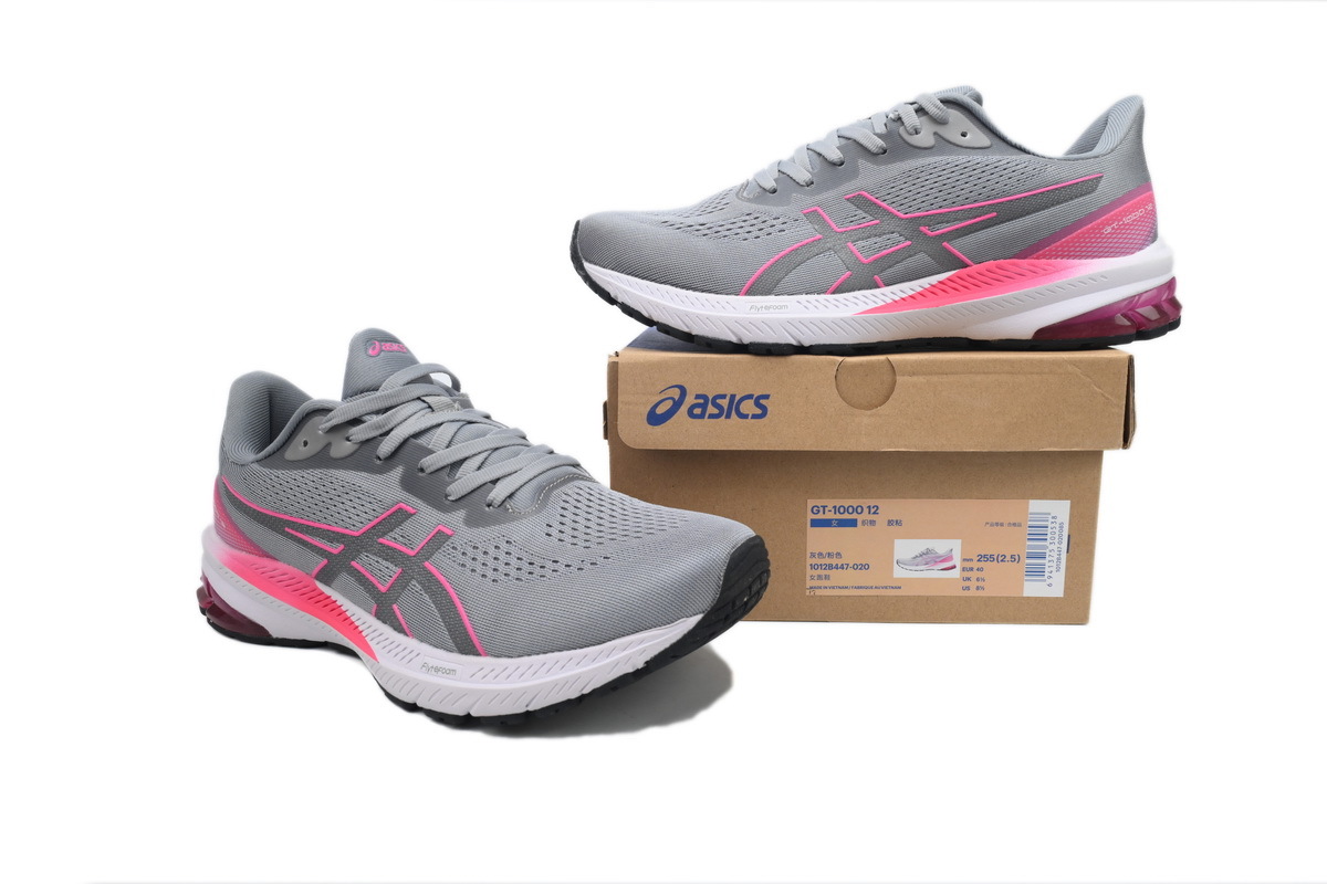 Special Sale Asics GT 1000 12 Wide Sheet Rock Hot Pink 1012B447-020