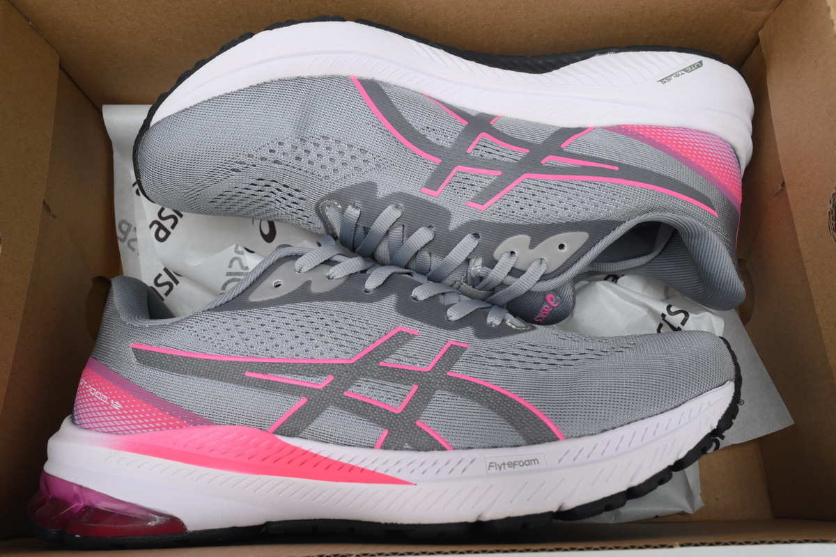 Special Sale Asics GT 1000 12 Wide Sheet Rock Hot Pink 1012B447-020