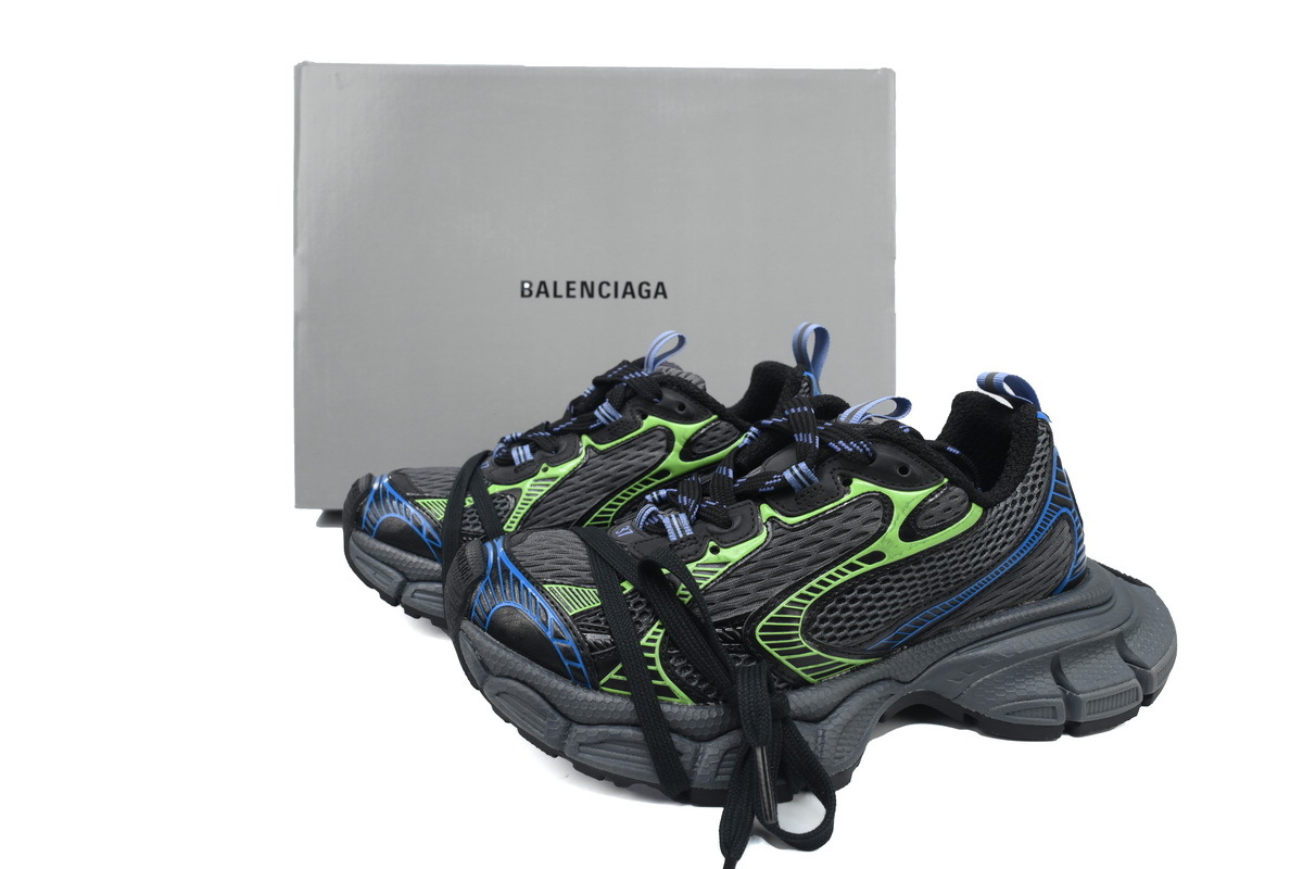 PKGoden Balenciaga 10th Black Green Blue 734731 W3XDC 0235