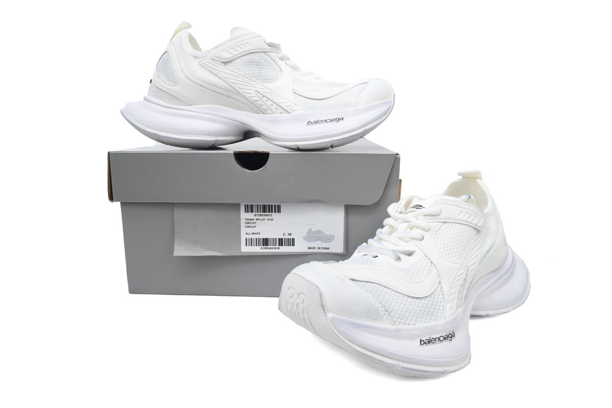 PKGoden Balenciaga 12.5th Circuit Sneaker 'Worn-Out - White'3 793944 WFLGY 0120 