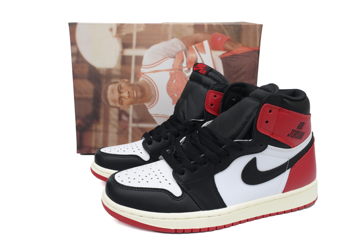 PKGoden Air Jordan 1 Retro High OG Black Toe Reimagined DZ5485-106