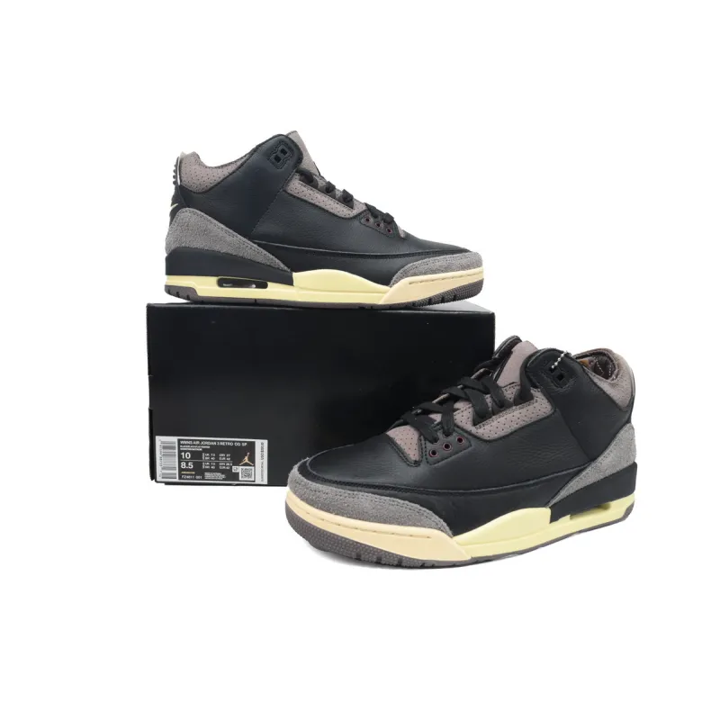 PKGoden A Ma Maniére x Air Jordan 3 Black FZ4811-001