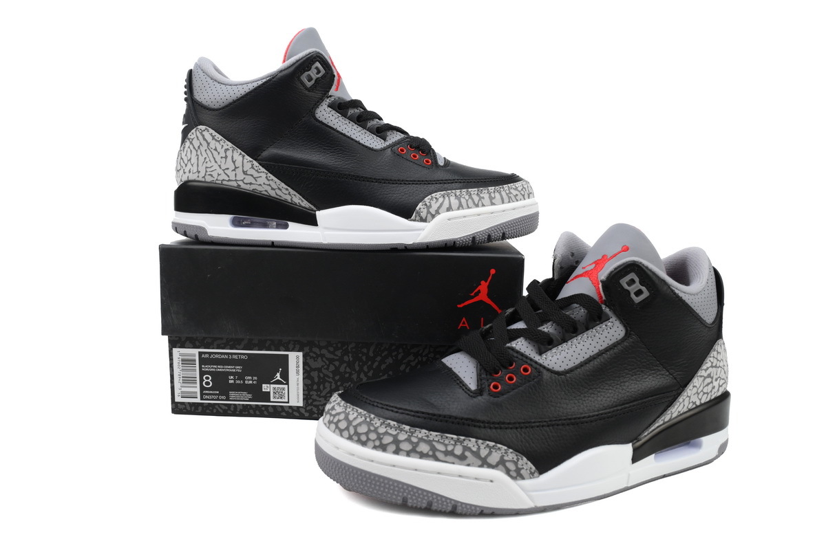 PKGoden Air Jordan 3 Retro OG 'Black Cement'2 DN3707-010