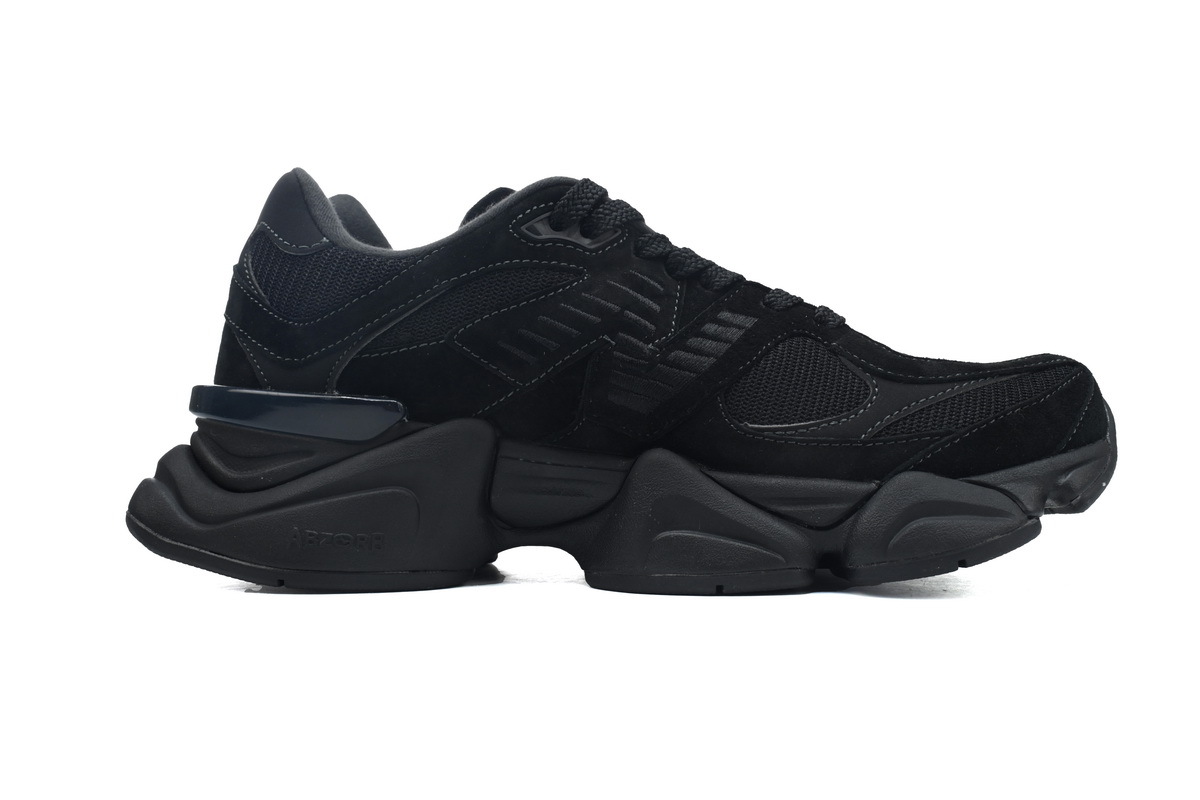 PKGoden New Balance 9060 Triple Black Suede U9060BPM