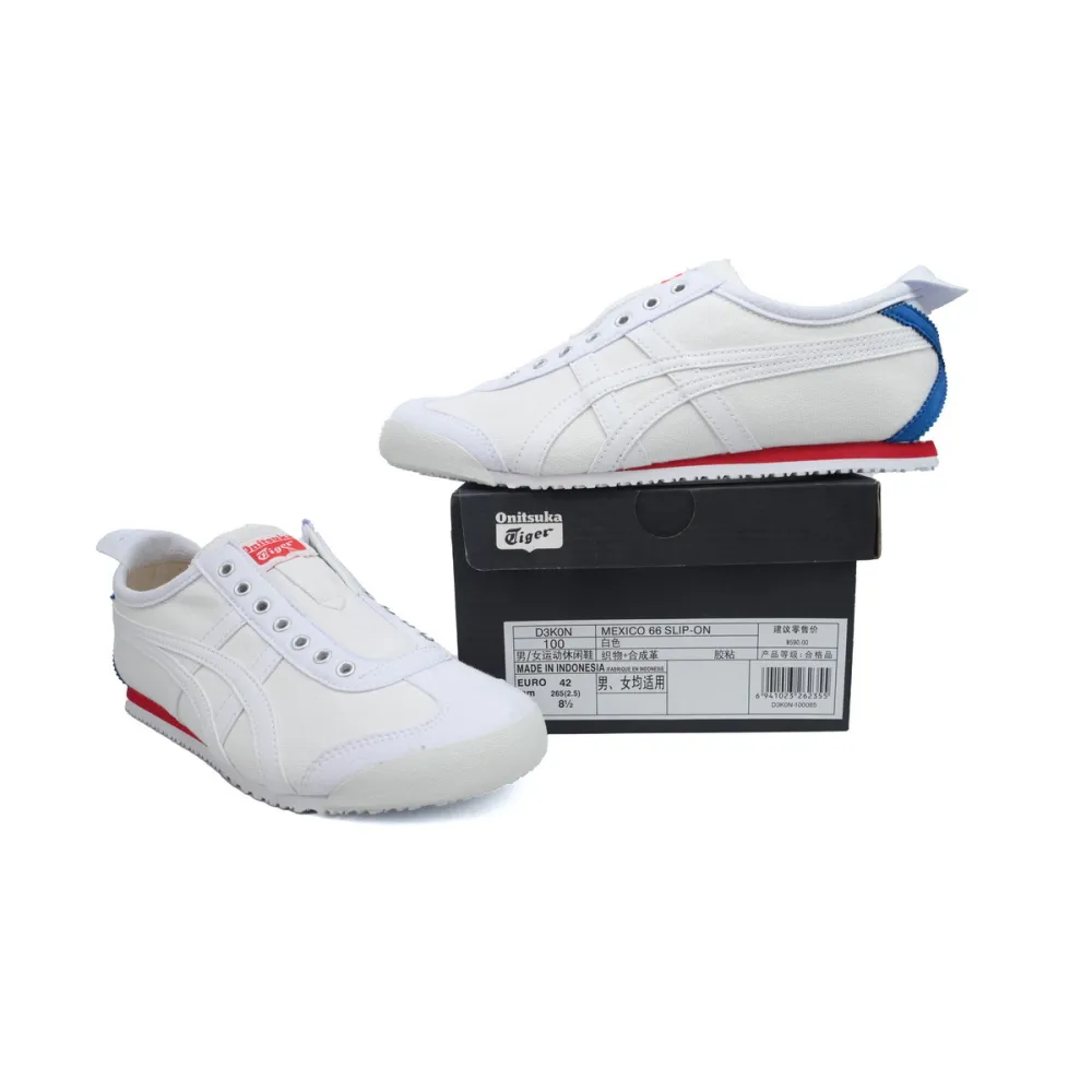 Special Sale Onitsuka Tiger Mexico 66 Slip-On White Blue D3K0N-100