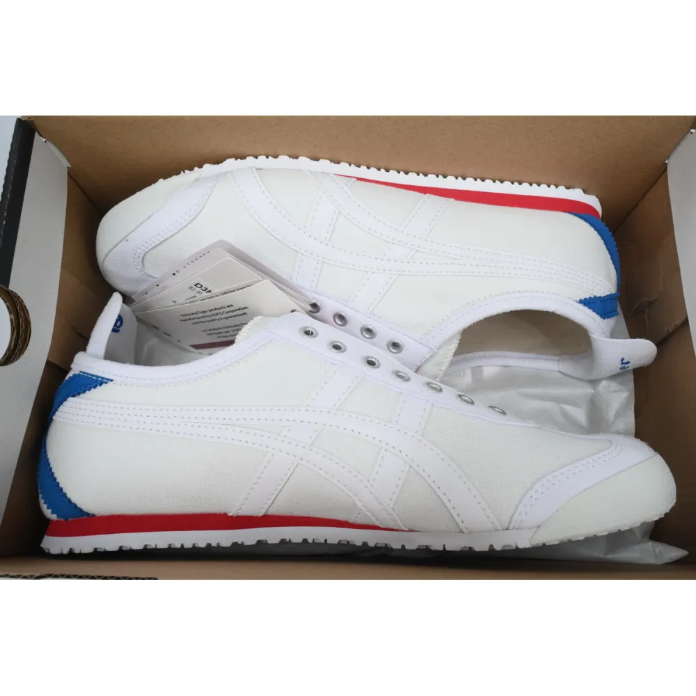 Special Sale Onitsuka Tiger Mexico 66 Slip-On White Blue D3K0N-100