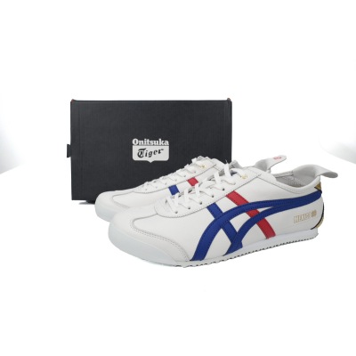 Special Sale Onitsuka Tiger Mexico 66 White Dark Blue Gold D507L-015  02