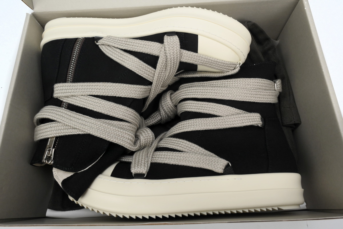Rick Owens DRKSHDW Luxor Hexa High Black Milk