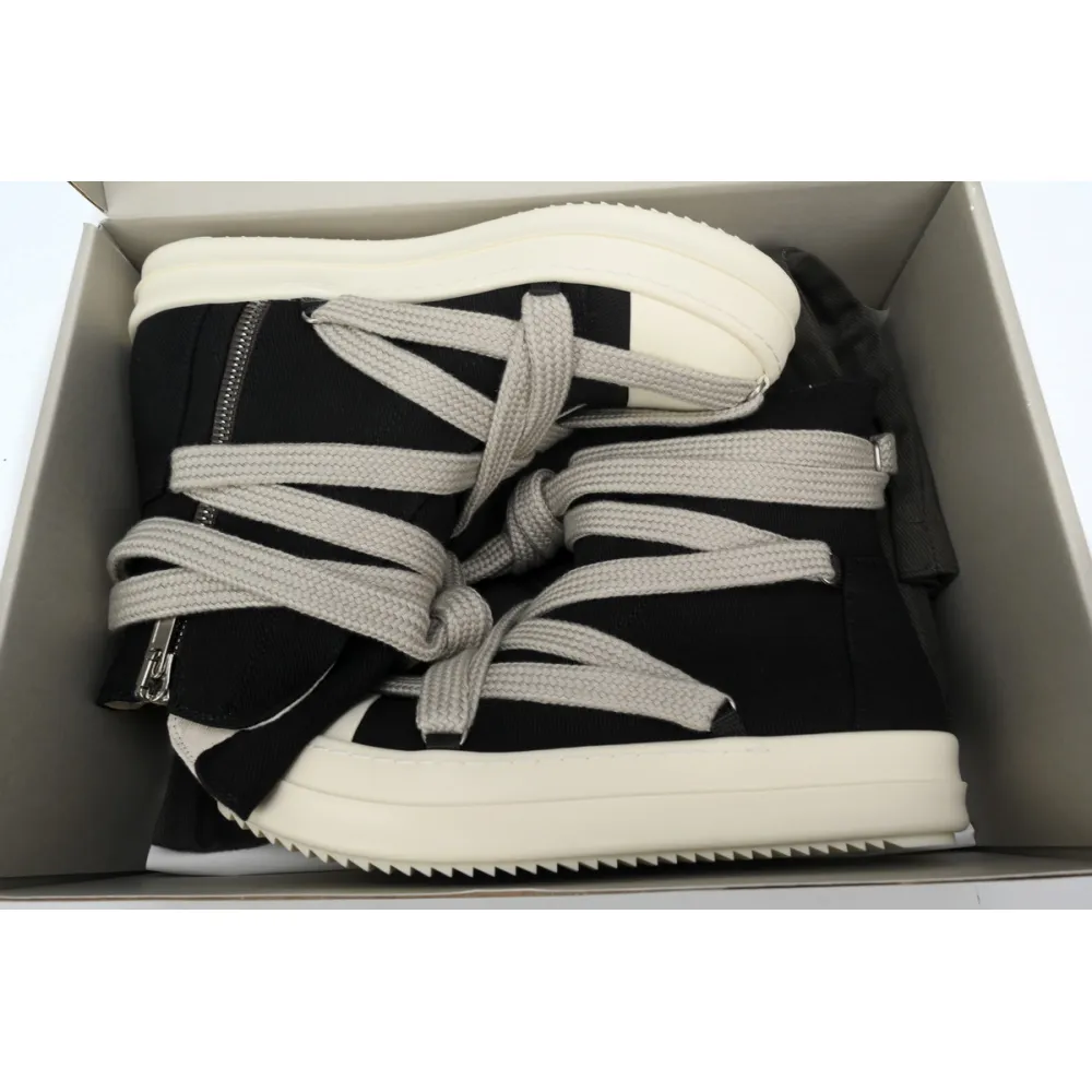 Rick Owens DRKSHDW Luxor Hexa High Black Milk