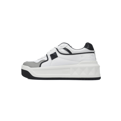 Valentino One Stud XL White Gray  01