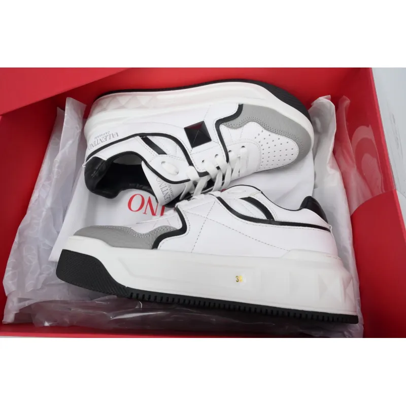 Valentino One Stud XL White Gray 