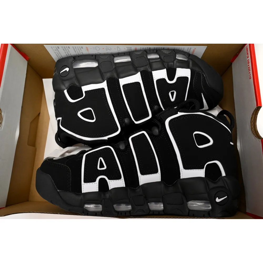 Air More Uptempo Black/White FV2291-001 