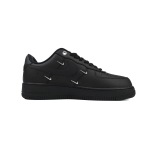 Air Force 1 Low Black Silver Mini Swoosh HQ1180-001 