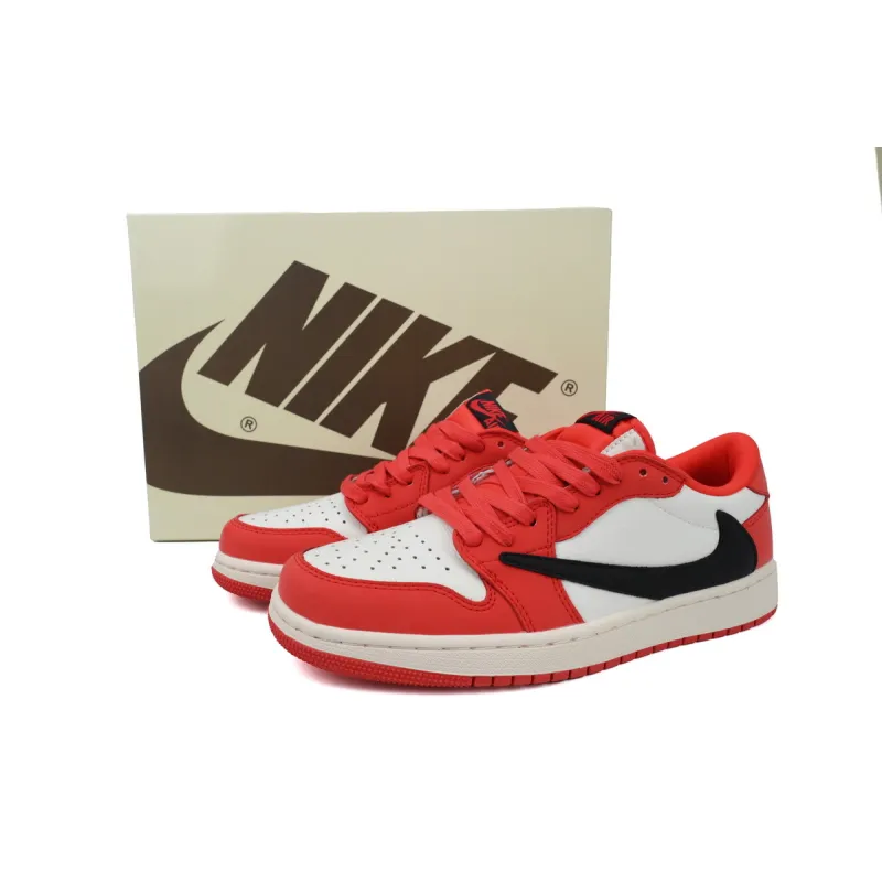 Travis Scott x Air Jordan 1 Low Red DM7688-100 