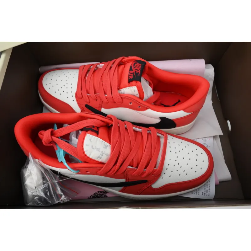 Travis Scott x Air Jordan 1 Low Red DM7688-100 