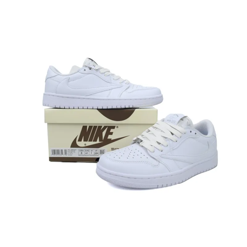 Travis Scott x Air Jordan 1 Low White TD1228-111 