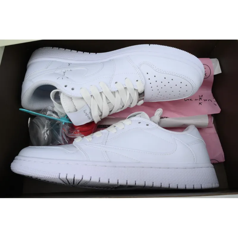 Travis Scott x Air Jordan 1 Low White TD1228-111 