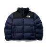 TheNorthFace Splicing White And Navy Long-sleeved down jacket