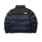 TheNorthFace Splicing White And Navy Long-sleeved down jacket