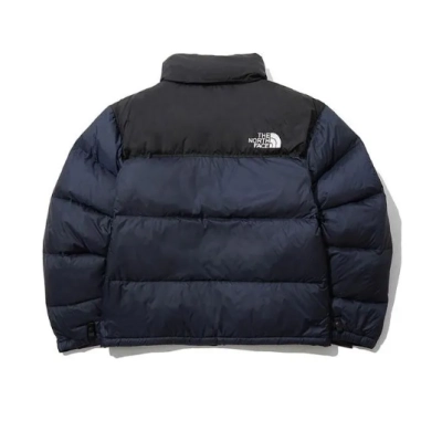 TheNorthFace Splicing White And Navy Long-sleeved down jacket 02