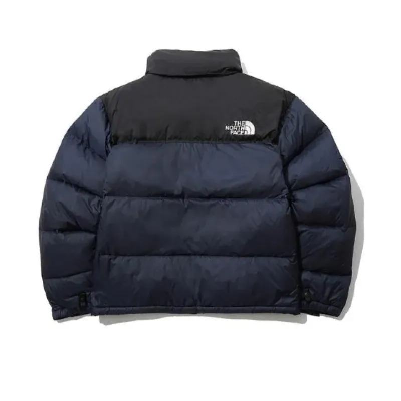 TheNorthFace Splicing White And Navy Long-sleeved down jacket