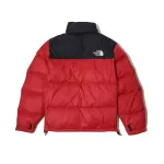 TheNorthFace Splicing White And Orange Long-sleeved down jacket