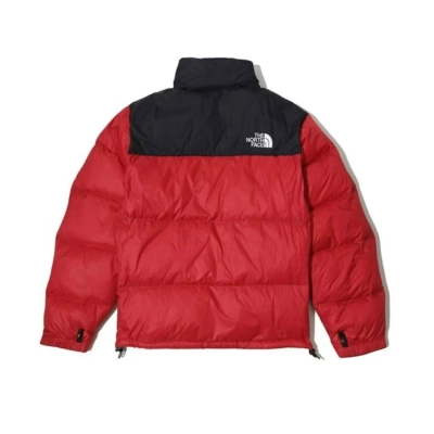 TheNorthFace Splicing White And Orange Long-sleeved down jacket 02