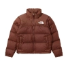 TheNorthFace Splicing White And Mocha Brown Long-sleeved down jacket