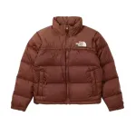 TheNorthFace Splicing White And Mocha Brown Long-sleeved down jacket