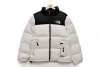 TheNorthFace Splicing White And Black Long-sleeved down jacket