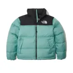 TheNorthFace Splicing White And Celeste Long-sleeved down jacket