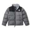 TheNorthFace Splicing White And Graphite Long-sleeved down jacket