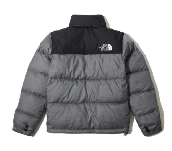 TheNorthFace Splicing White And Graphite Long-sleeved down jacket