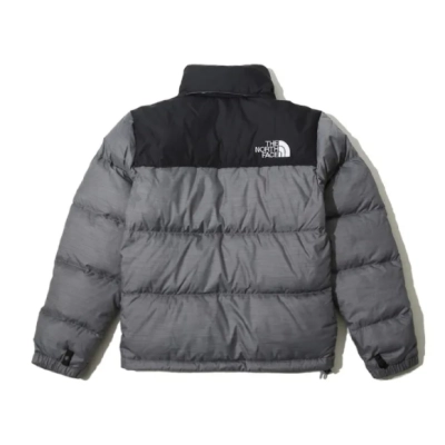 TheNorthFace Splicing White And Graphite Long-sleeved down jacket 02