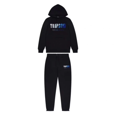 Trapstar Chenille Decoded Hoodie Tracksuit -Black 01