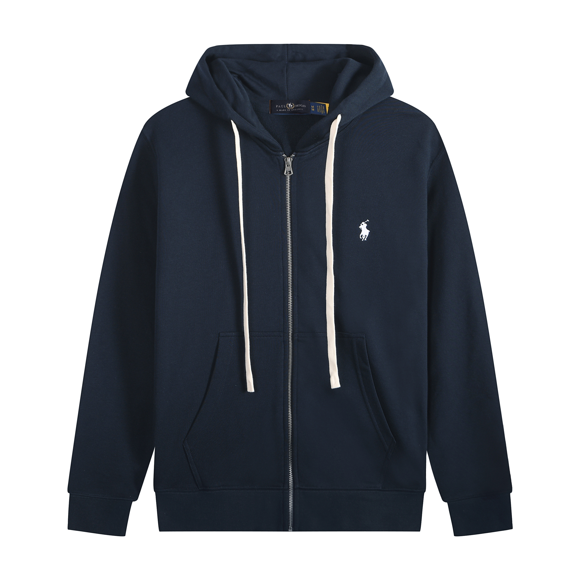 Polo Ralph Lauren Hoodie - Navy with white lace & white logo
